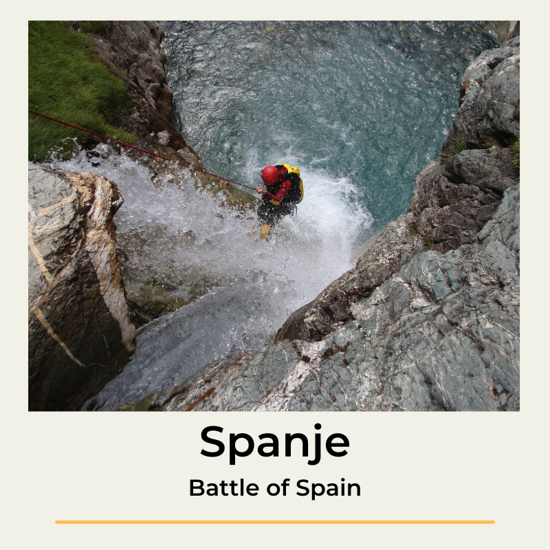 Spanje Battle of Spain canyoning reizen The Wildlinger