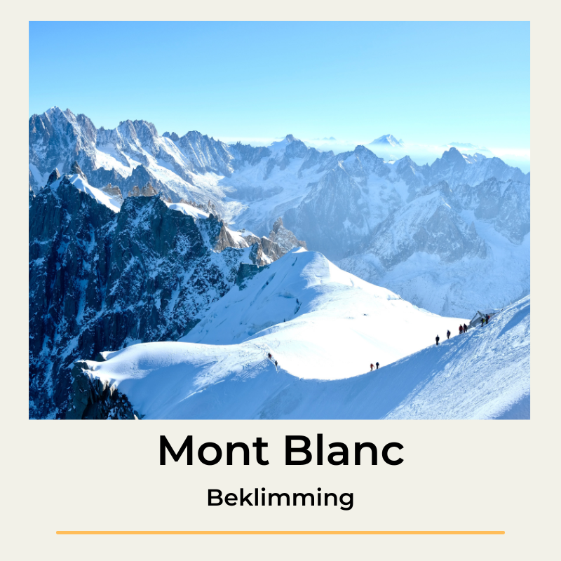 Mont Blanc beklimming The Wildlinger