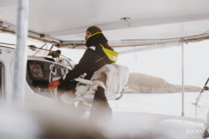 Sail To Ski Noorwegen Lyngen Alps The Wildlinger Catamaran zeilen Pukka